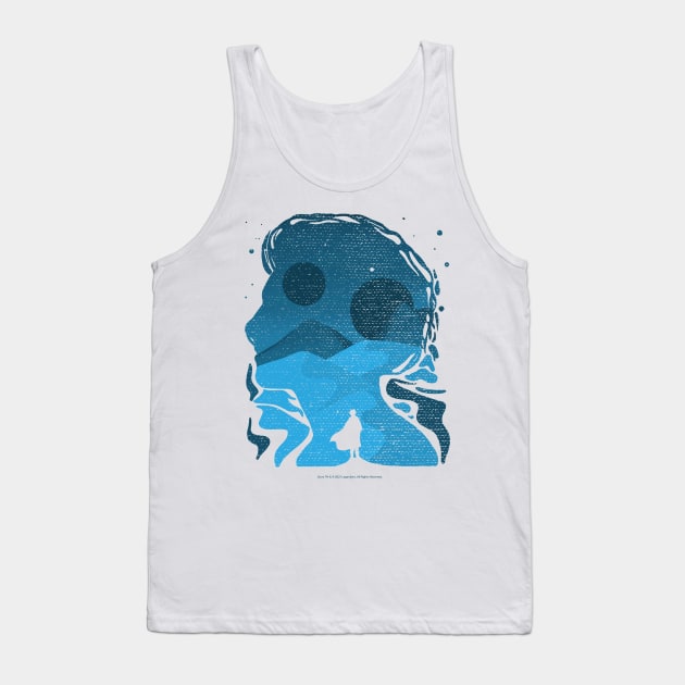 Paul Atreides on Arrakis, Double Exposure Minimalist Illustration Tank Top by Dream Artworks